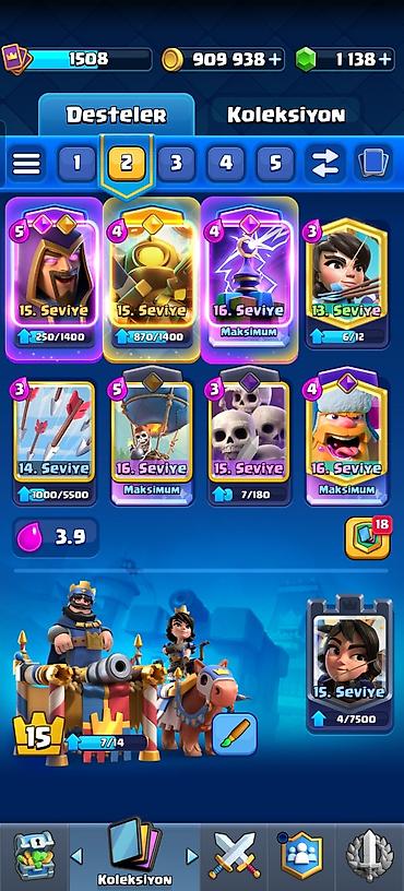 Digər oyun və konsollar: Bu Clash Royale kart kolleksiyası, müxtəlif döyüşçü və bina kartlarını — 6