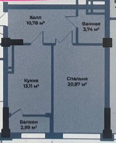 n group: 1 комната, 52 м², Элитка, 3 этаж, ПСО (под самоотделку)