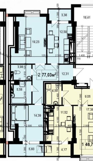 земельный участок в караколе: 2 комнаты, 77 м², Элитка, 8 этаж, Евроремонт