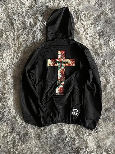 supreme свитшот: Ветровка, Осень-весна, С капюшоном, XL — 4