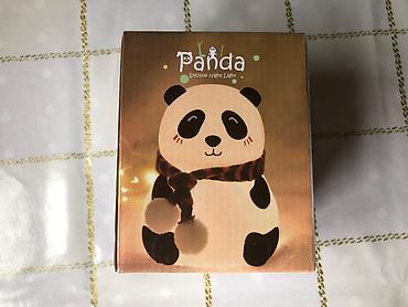 oyuncaq ev: Panda Gecə lampası Uşaq otağına panda lampa RGB zaratka ilə işləyir — 3