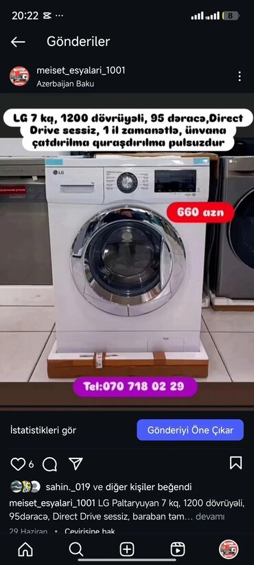 Paltaryuyan maşınlar: Paltaryuyan Anbardan satiş.Qimətlər aşagida qeyd olunub.Ünvana — 92