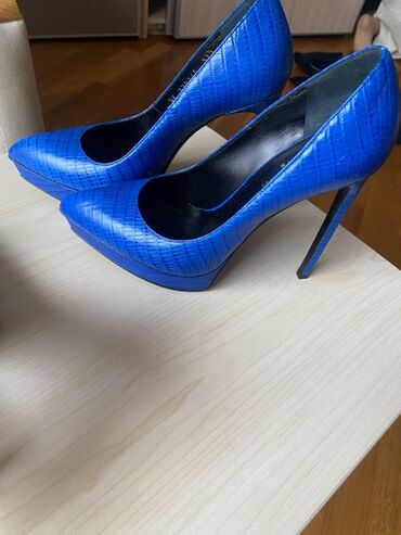 Tuflilər: Tuflilər, YSL, Ölçü: 37, rəng - Mavi, Yeni — 1