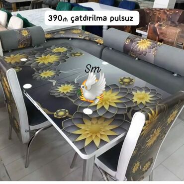 Çarpayılar: Künc divan və masa desti yeni mətbəx mebeli lalafo.az -da Çarpayılar: Künc divan və masa desti yeni mətbəx mebeli
