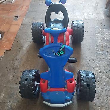 masın oyunları: Uşaq pedallı karting maşını - Rənglər: qırmızı-göy, qara oturacaq - 4 — 4