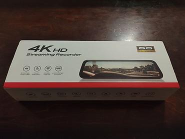 gps avto: Məhsul: 4K HD Streaming Recorder – avtomobil arxa‑güzgüsü tərzində DVR — 1