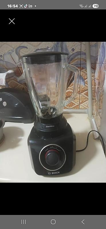 blenderlər: Bosch SilentMixx blender - Güclü stasionar blender, şüşə ThermoSafe — 1