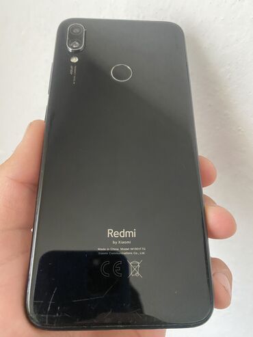 телефон режим 6: Xiaomi, Redmi Note 7, Б/у, 64 ГБ, цвет - Черный, 2 SIM