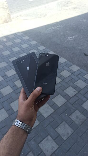 apple airpods 3: IPhone 8 Plus, 64 GB, Qara, Barmaq izi