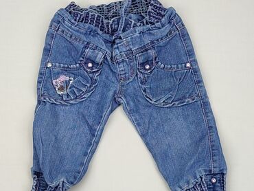 legginsy termoaktywne dziecięce: Spodnie jeansowe, 12-18 m, stan - Dobry