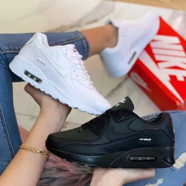 Patike: Nike air max 90 patike crne i bele ekokoža Novo Brojevi 36 do 46 fb — 3