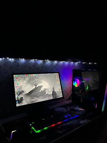 Masaüstü kompüterlər və iş stansiyaları: Gaming stolüstü kompüter komplekti Tərkibi: - Sistem bloku: şüşə — 2