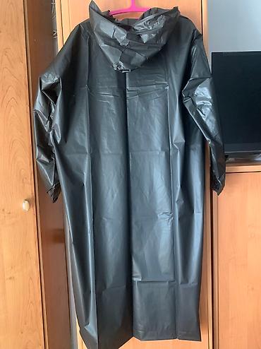 Дождевики: Дождевик-плащ с капюшоном плотнее обычных, черные темно серые и белые — 5