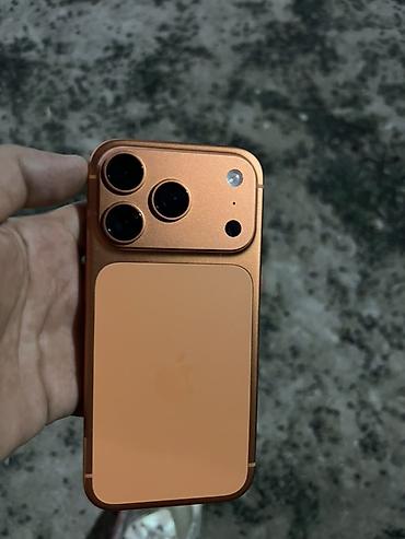 айфон й1: IPhone 17 Pro, Б/у, 512 ГБ, Оранжевый, Защитное стекло, Чехол, Кабель, 98 % — 3