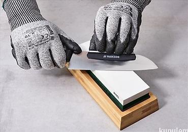 Ostali pribor i dodaci za alate: PARKSIDE dvostrani kamen za oštrenje noževa sa postoljem - — 12