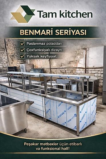 Tam Kitchen – Benmari Seriyası Peşəkar ictimai iaşə obyektləri üçün lalafo.az -da Tam Kitchen – Benmari Seriyası Peşəkar ictimai iaşə obyektləri üçün