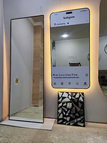 Güzgü Divar üçün, Dekorativ, Arxa işıqlı