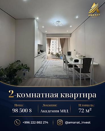 2 комнаты, 72 м², АЮ Гранд Элитка, 5 этаж, Дизайнерский ремонт