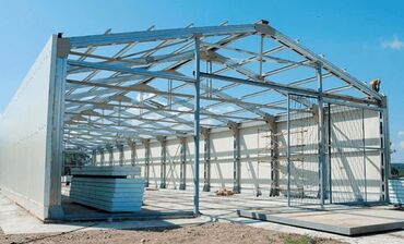 Строительство под ключ: Монтаж сендвич панель Монтаж кровельные сендвич панели Ангары склады — 6