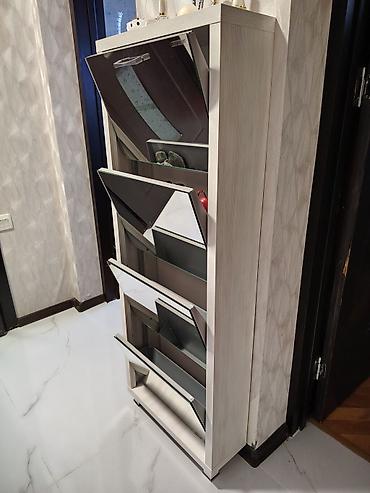 Ayaqqabı dolabları: Yeni, 4 qapılı, Ağ, Taxta Ayaqqabı dolabı — 2