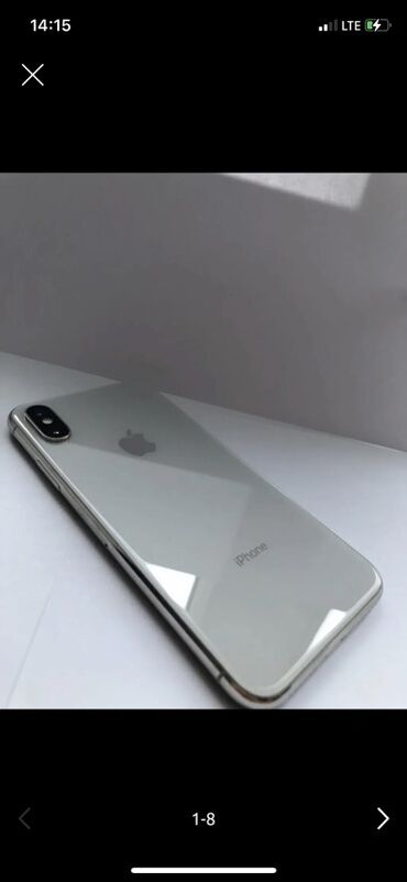 куплю айфон 6 бу: IPhone X, Б/у, 64 ГБ, Серебристый, 85 %