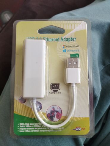 Digər kompüter aksesuarları: USB 2.0 ethernet adapter