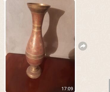 Антикварные вазы: Hündürlüyü 57 sm qiy. 30 m. latundur