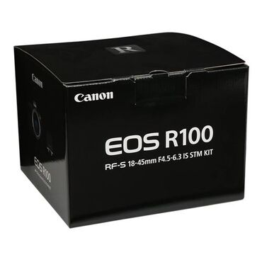 Fotokameralar: Canon EOS R100 RF-S 18-45mm F4.5-6.3 IS STM Kit - RF bayonetli
