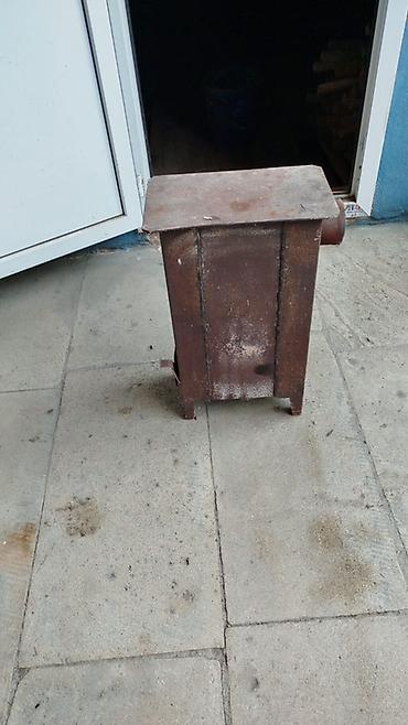 Metaldan hazırlanmış odun/kömür sobası - Material: qalın polad