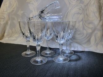 Čaše: Case nove kristal d'Argues Flamenco za zestoko pice iz 80ih — 1