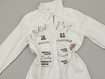 białe bluzki damskie z haftem: Koszula Damska, S, stan - Dobry