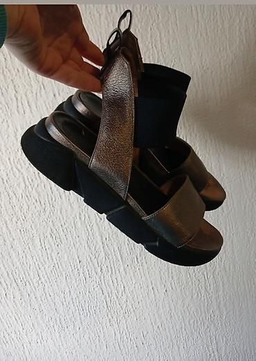 replay sandale platforma: Antonella Rossi kožne sandale 38/unutrasnje gaziste 24,5cm Izrađene — 2