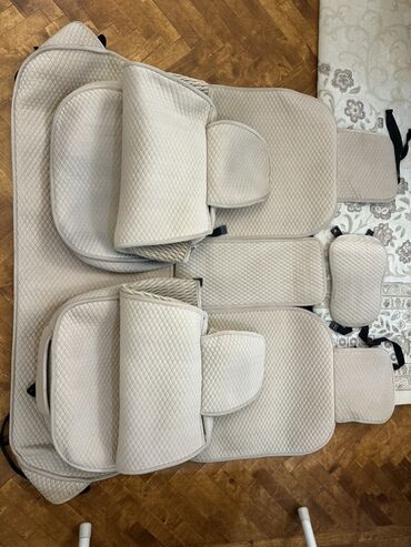 автосидения нивы: Чехолдор Велюр, түсү - Саргыч боз, Universal Seat cover, Колдонулган