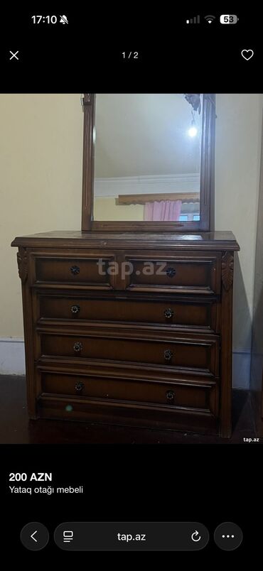 деревянные двухъярусные кровати: İkinəfərlik çarpayı, Komod