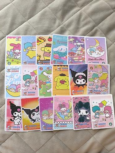 hello kitty oyuncaq: Sanrio kolleksiya kartları dəsti - Mövzular: My Melody, Kuromi — 1