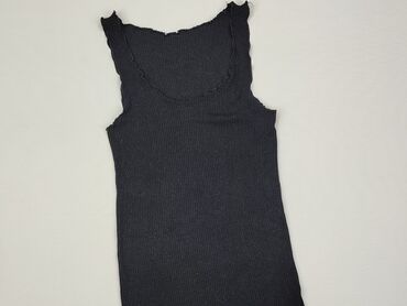 czarna bluzka bez rękawów: Bluzka Damska, S (EU 36), stan - Zadowalający