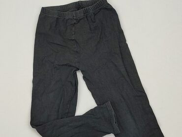 czarne elastyczne spodnie wysoki stan: Spodnie dresowe, 9 lat, 128/134, stan - Zadowalający