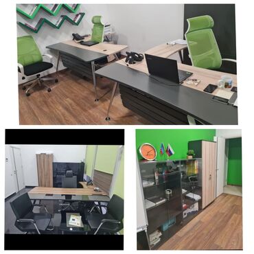 Restoran mebeli: Ofis dəst mebeli satılır 7 ədəd dolab. 4 ədədi qara şüşəli, 3 ədədi