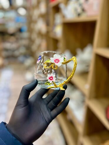 Fincanlar: Fincanlar, rəng - Qızılı, Şüşə, 1 əd, 250 ml, Türkiyə — 12