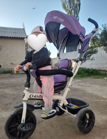 купить бу коляску: Коляска, цвет - Фиолетовый