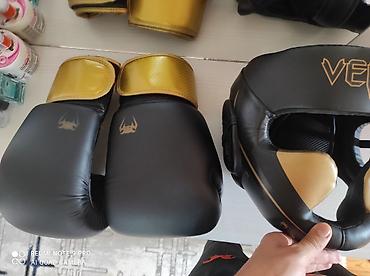 tikis aparati: Boks və MMA üçün komplekt: Venum başlıq və boks əlcəkləri - Brend — 2