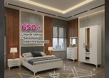 ucuz yataq dəsdi: Yataq otağı dəsti – modern dizayn Dəstin tərkibi: - İkinefərlik — 1