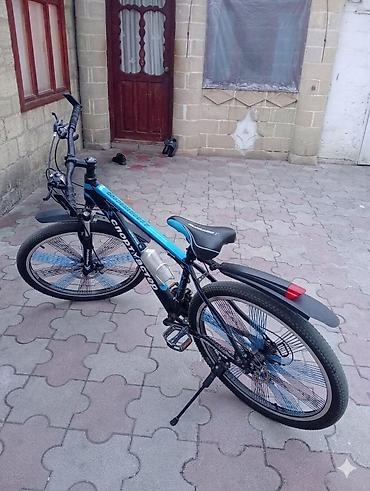 velosipedlə: Velosiped – “Спортмастер” brendli, MTB üslubunda, 26” təkər - — 2