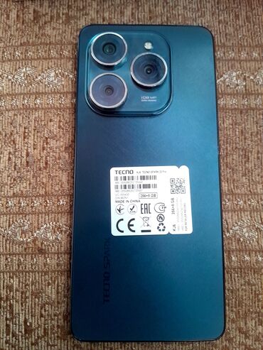 tecno: Tecno Spark 20 Pro, 256 GB, rəng - Göy, Face ID