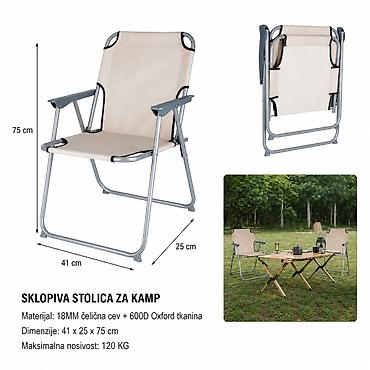 KMT Plaža all-inclusive stolica 2903997 Sklopiva stolica za kamp