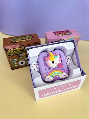 Игрушки: Детский фотоаппарат-принтер, можно сразу напечатать черно-белые — 11