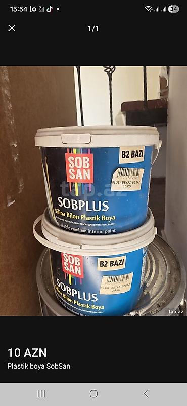 i̇ran peclərini: Məhsul: SobSan SOBPLUS – silinə bilən plastik boya Model/Baza: B2 — 1