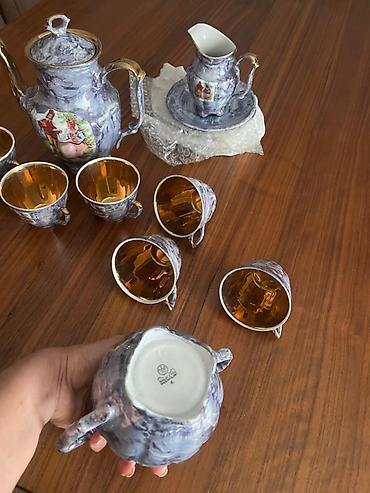 Çay dəsti, rəng - Göy, Keramika, 6 nəfərlik lalafo.az -da Çay dəsti, rəng - Göy, Keramika, 6 nəfərlik