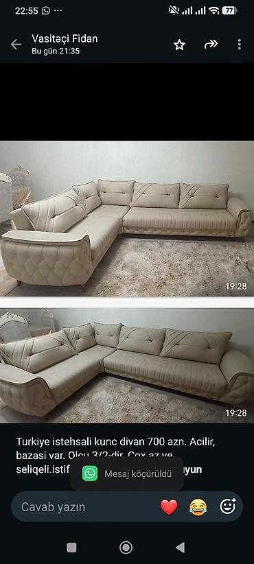 Turkiye istehsali kunc divan 700 azn. Acilir, bazasi var. Olcu lalafo.az -da Turkiye istehsali kunc divan 700 azn. Acilir, bazasi var. Olcu