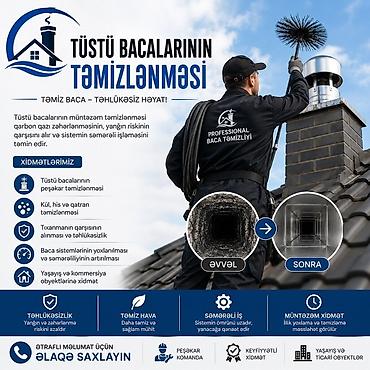 temizlik sirketleri: Xidmət: Tüstü bacalarının peşəkar təmizlənməsi Təsvir: - Təmiz baca – — 1